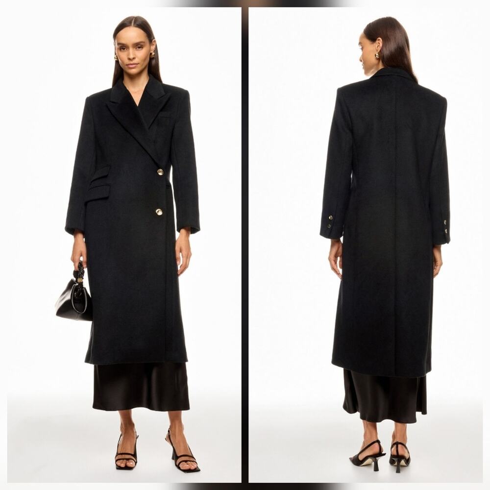Eudon Choi Fitted Long Wool Coat Long Sleeve Size 2